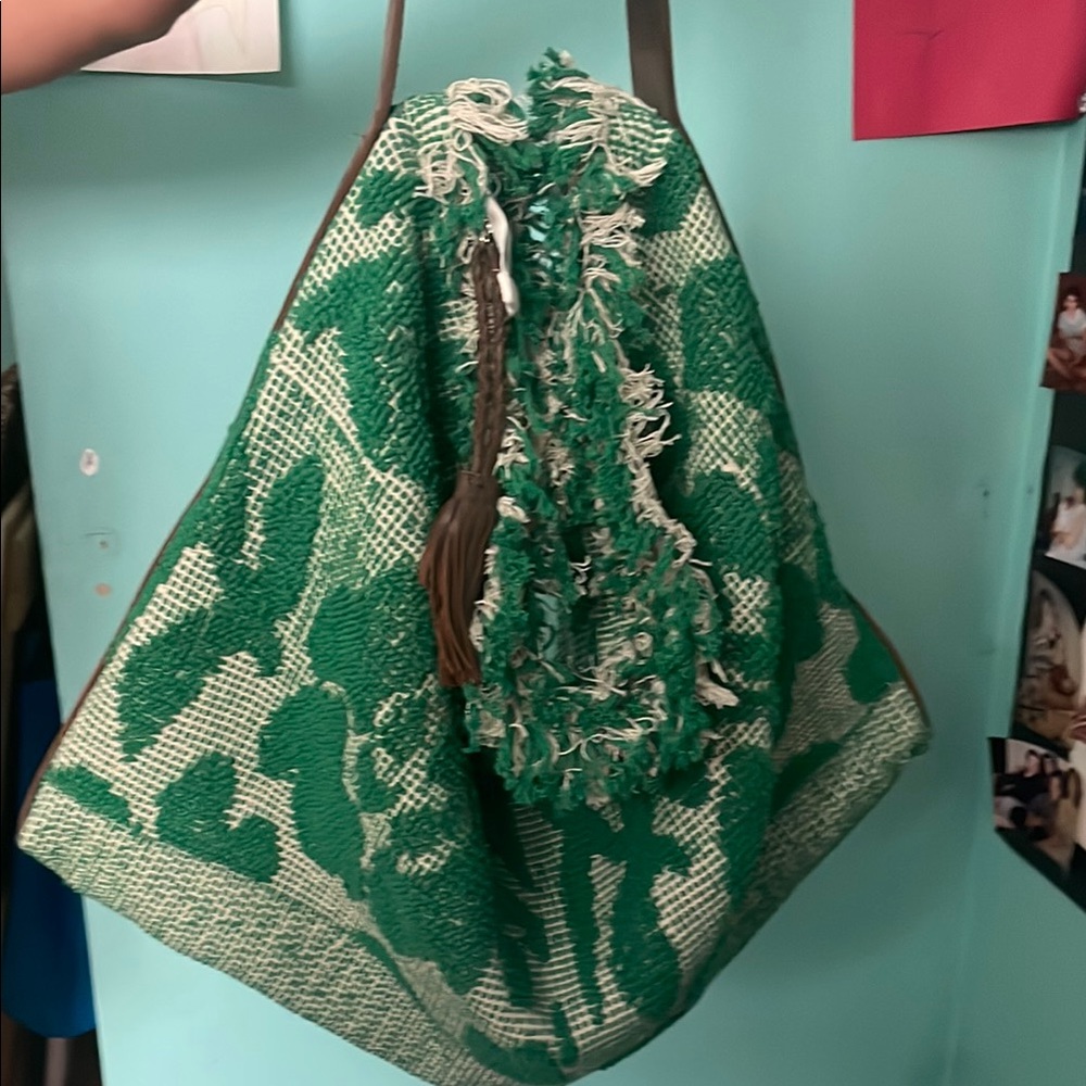 Free People Green Floral Shoulder Bag - Picture 2 of 2